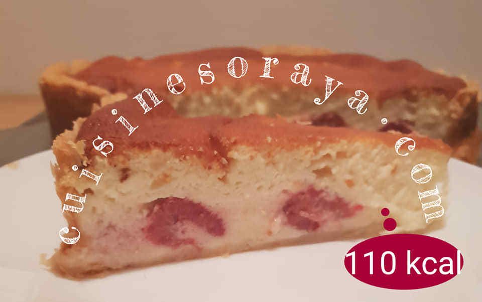 Tarte fromage blanc framboises