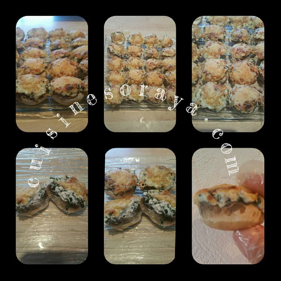 Champignons farcis à la ricotta