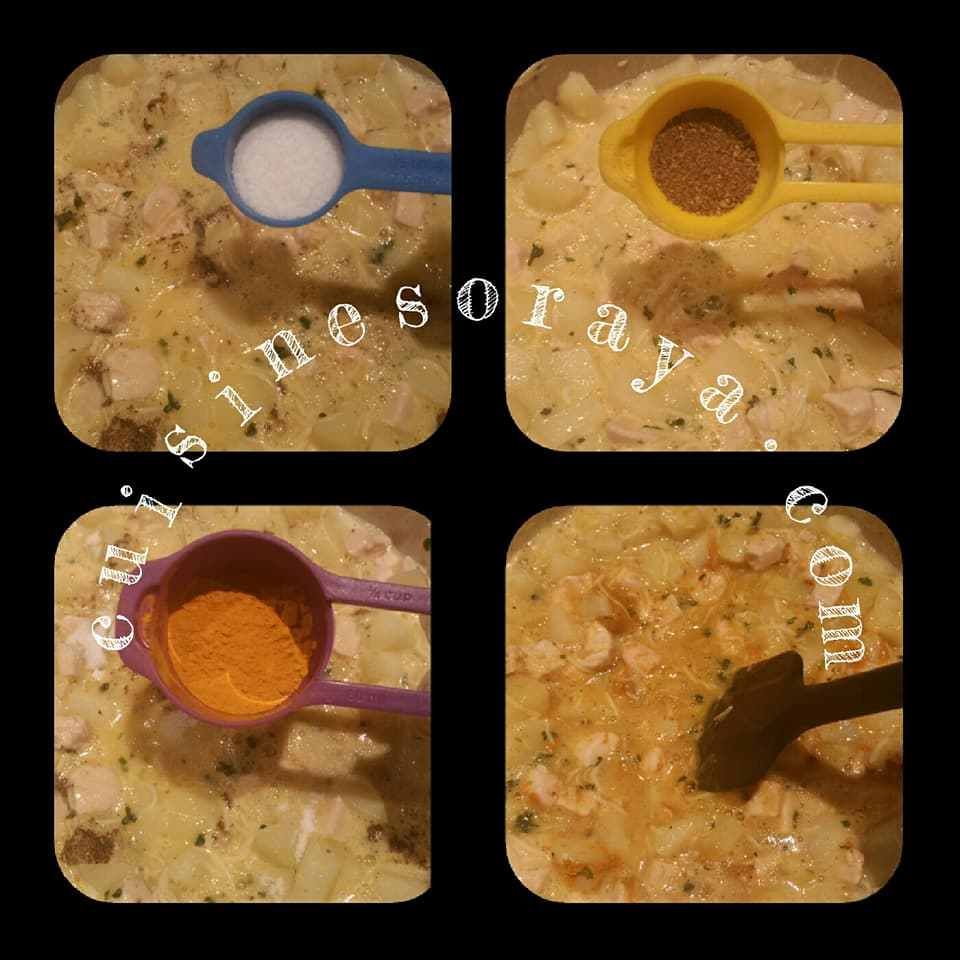 Quiche sans pâte aux poulet / Tajine Tunisien aux poulet
