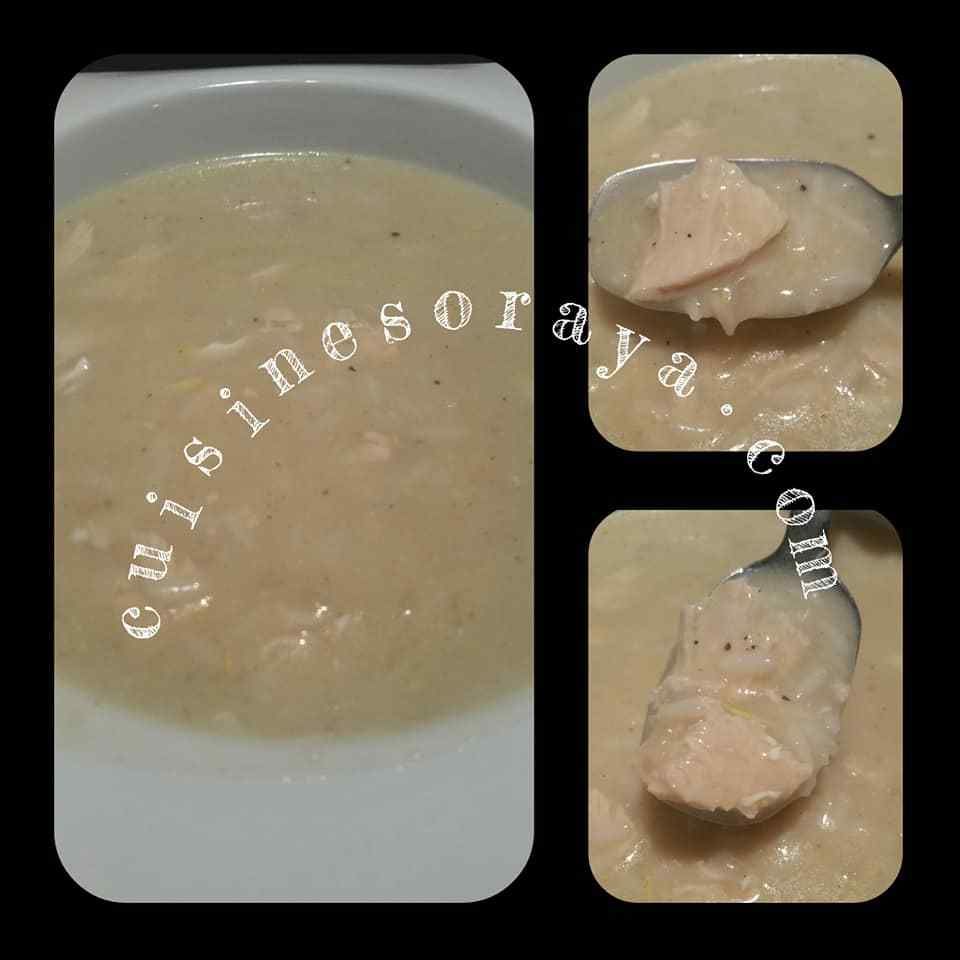 Soupe Avgolemono / Soupe au poulet grecque