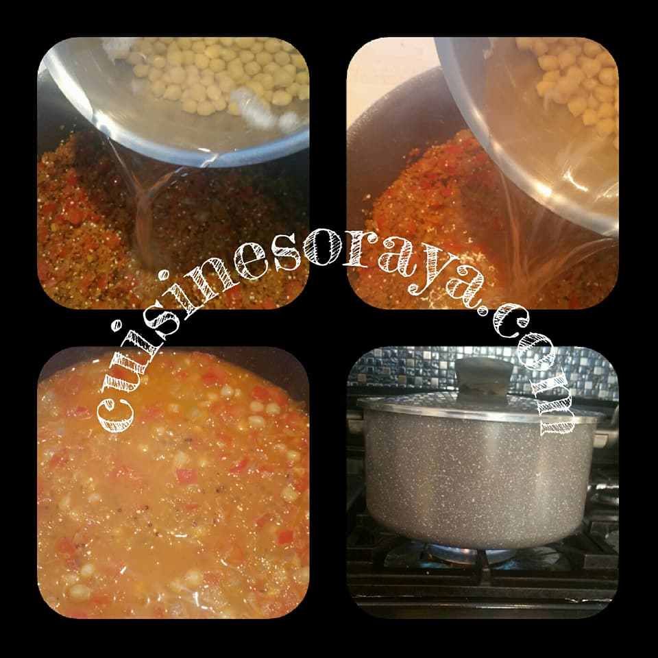 boulgour et trio de quinoa aux légumes