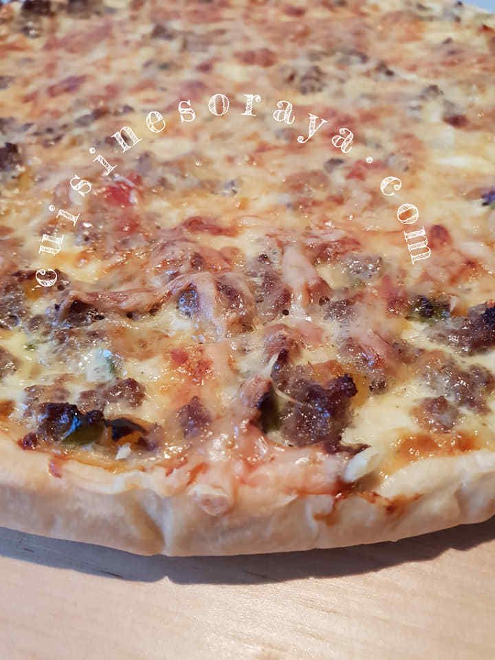 Quiche à la viande et aux trois poivrons