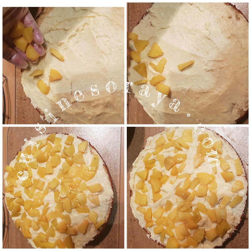 Gâteau pêcher mignon